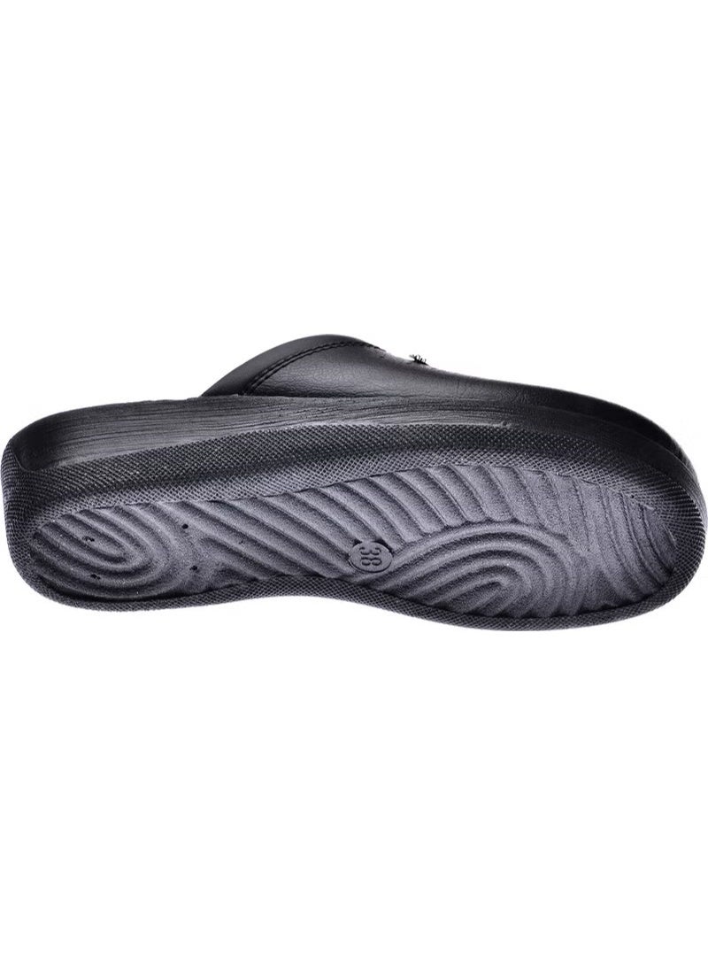 Gezer 04770 4 Point Anatomical Sabo Men Women Slippers Hospital & Business Black - Image 4